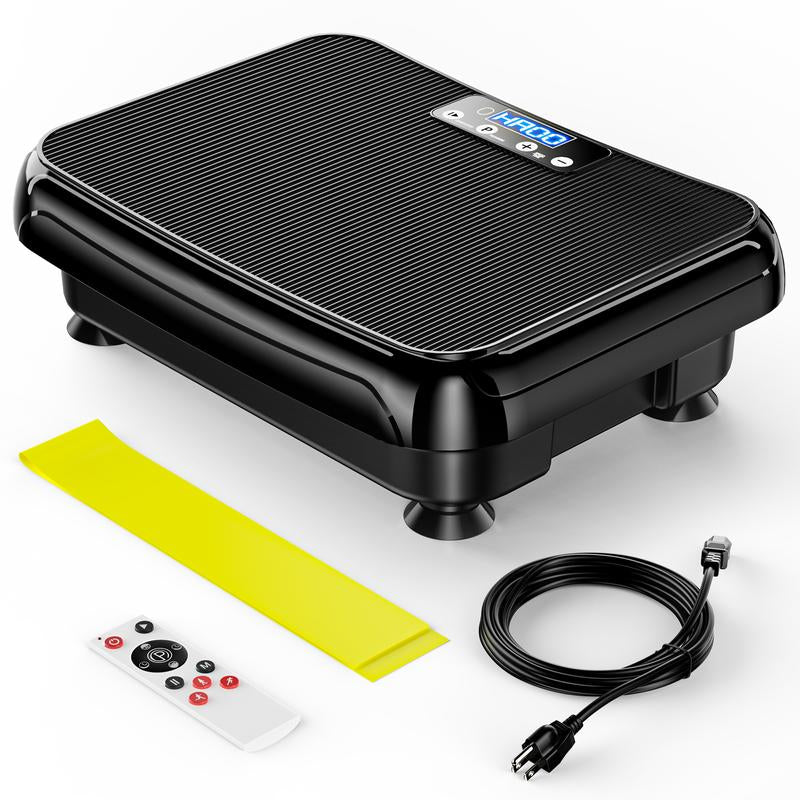 Tisscare Vibration Plate Fitness Machine, Full Body Exercise Equipment for Women, Lymphatic Drainage Vibration Plate, Vibrating Fitness Platform for Home Gym, Gift