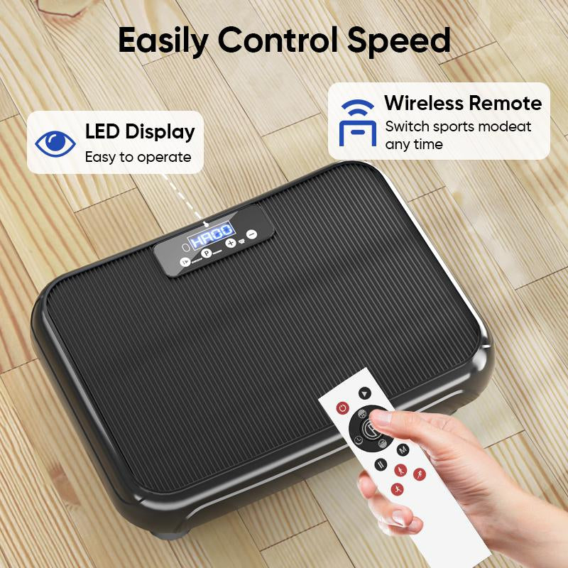 Tisscare Vibration Plate Fitness Machine, Full Body Exercise Equipment for Women, Lymphatic Drainage Vibration Plate, Vibrating Fitness Platform for Home Gym, Gift