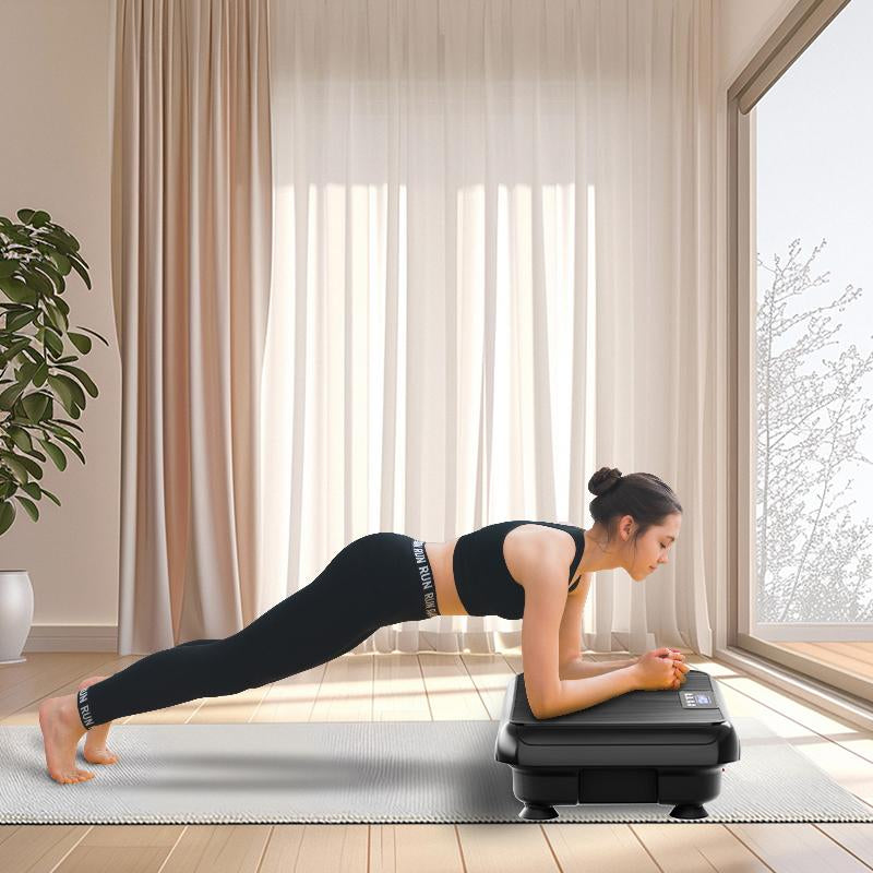 Tisscare Vibration Plate Fitness Machine, Full Body Exercise Equipment for Women, Lymphatic Drainage Vibration Plate, Vibrating Fitness Platform for Home Gym, Gift